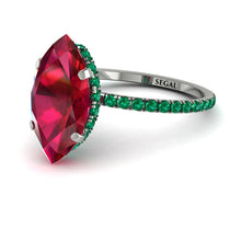 Hidden Halo Marquise Ruby Engagement Ring - Journey No. 27 image 1
