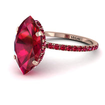 Hidden Halo Marquise Ruby Engagement Ring - Journey No. 56 image 1