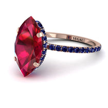 Hidden Halo Marquise Ruby Engagement Ring - Journey No. 71 image 1