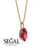 Hidden Halo Marquise Ruby Necklace - Journey No. 10 image 2
