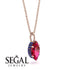Hidden Halo Marquise Ruby Necklace - Journey No. 71 image 2