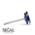 Hidden Halo Marquise Sapphire Earrings - Journey No. 75