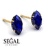Hidden Halo Marquise Sapphire Earrings - Journey No. 43