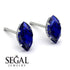 Hidden Halo Marquise Sapphire Earrings - Journey No. 15 image 3