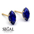 Hidden Halo Marquise Sapphire Earrings - Journey No. 13 image 3