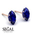 Hidden Halo Marquise Sapphire Earrings - Journey No. 74 image 3