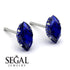 Hidden Halo Marquise Sapphire Earrings - Journey No. 75