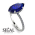 Hidden Halo Marquise Sapphire Engagement Ring - Journey No. 15 image 2