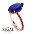 Hidden Halo Marquise Sapphire Engagement Ring - Journey No. 59 image 2