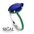 Hidden Halo Marquise Sapphire Engagement Ring - Journey No. 30 image 2