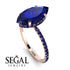 Hidden Halo Marquise Sapphire Engagement Ring - Journey No. 74