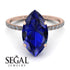 Hidden Halo Marquise Sapphire Engagement Ring - Journey No. 14 image 3