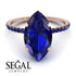 Hidden Halo Marquise Sapphire Engagement Ring - Journey No. 74 image 3