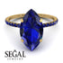 Hidden Halo Marquise Sapphire Engagement Ring - Journey No. 73