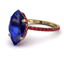 Hidden Halo Marquise Sapphire Engagement Ring - Journey No. 58 image 1