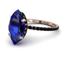Hidden Halo Marquise Sapphire Engagement Ring - Journey No. 44 image 1