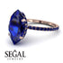 Hidden Halo Marquise Sapphire Engagement Ring - Journey No. 74 image 10
