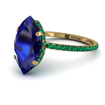 Hidden Halo Marquise Sapphire Engagement Ring - Journey No. 28 image 1
