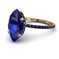 Hidden Halo Marquise Sapphire Engagement Ring - Journey No. 73 image 1