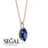 Hidden Halo Marquise Sapphire Necklace - Journey No. 29 image 2