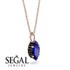 Hidden Halo Marquise Sapphire Necklace - Journey No. 44