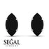 Hidden Halo Marquise Black Diamond Earrings - Journey No. 24 image 10