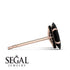 Hidden Halo Marquise Black Diamond Earrings - Journey No. 38