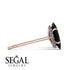 Hidden Halo Marquise Black Diamond Earrings - Journey No. 8