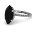 Salvador's Hidden Halo Marquise Black Diamond Engagement Ring - Journey No. 90
