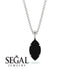 Hidden Halo Marquise Black Diamond Necklace - Journey No. 24 image 9