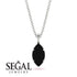 Hidden Halo Marquise Black Diamond Necklace - Journey No. 54 image 9
