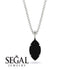 Hidden Halo Marquise Black Diamond Necklace - Journey No. 69 image 9