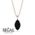 Hidden Halo Marquise Black Diamond Necklace - Journey No. 23 image 9