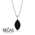Hidden Halo Marquise Black Diamond Necklace - Journey No. 53 image 9