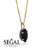 Hidden Halo Marquise Black Diamond Necklace - Journey No. 67