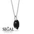 Hidden Halo Marquise Black Diamond Necklace - Journey No. 39 image 2