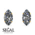 Hidden Halo Marquise Diamond Earrings - Journey No. 1 image 10