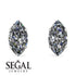 Hidden Halo Marquise Diamond Earrings - Journey No. 33