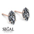 Hidden Halo Marquise Diamond Earrings - Journey No. 2 image 3