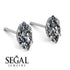 Hidden Halo Marquise Diamond Earrings - Journey No. 3 image 3