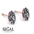 Hidden Halo Marquise Diamond Earrings - Journey No. 47 image 3