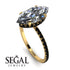 Hidden Halo Marquise Diamond Engagement Ring - Journey No. 31