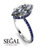 Hidden Halo Marquise Diamond Engagement Ring - Journey No. 63