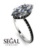 Hidden Halo Marquise Diamond Engagement Ring - Journey No. 33 image 12