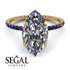 Hidden Halo Marquise Diamond Engagement Ring - Journey No. 61 image 3