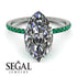 Hidden Halo Marquise Diamond Engagement Ring - Journey No. 18