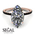 Hidden Halo Marquise Diamond Engagement Ring - Journey No. 32