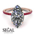 Hidden Halo Marquise Diamond Engagement Ring - Journey No. 47