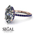 Hidden Halo Marquise Diamond Engagement Ring - Journey No. 62
