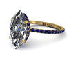 Hidden Halo Marquise Diamond Engagement Ring - Journey No. 61